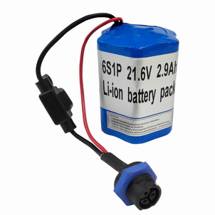 6S1P 22.2V 2.9Ah Li-ion Battery Pack